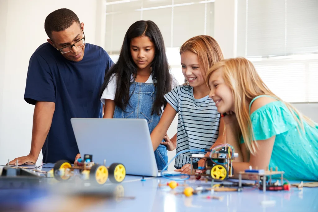 Leerkracht leerlingen stem onderwijs