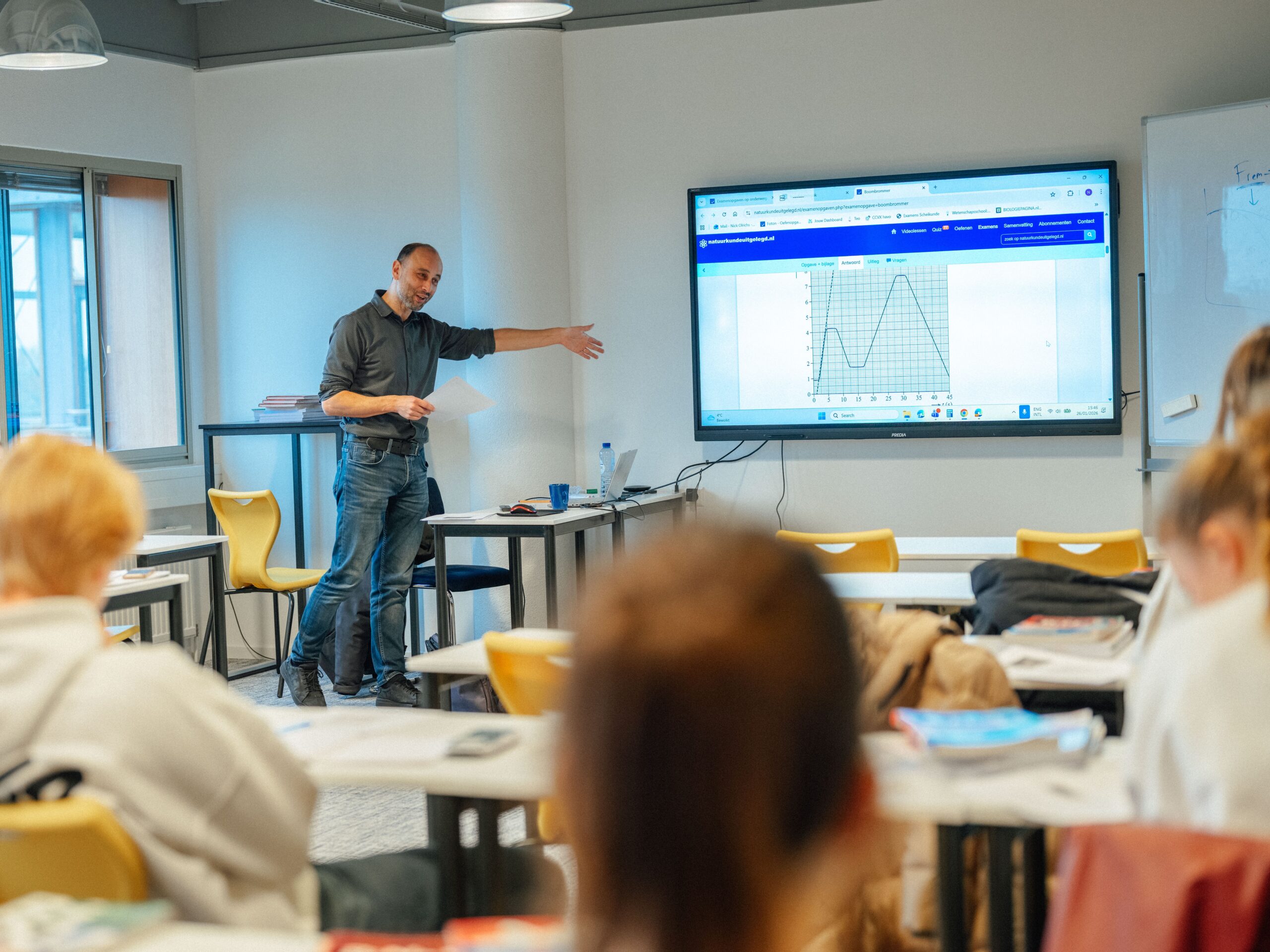 Cursuslokaal docent WisMon cursussen